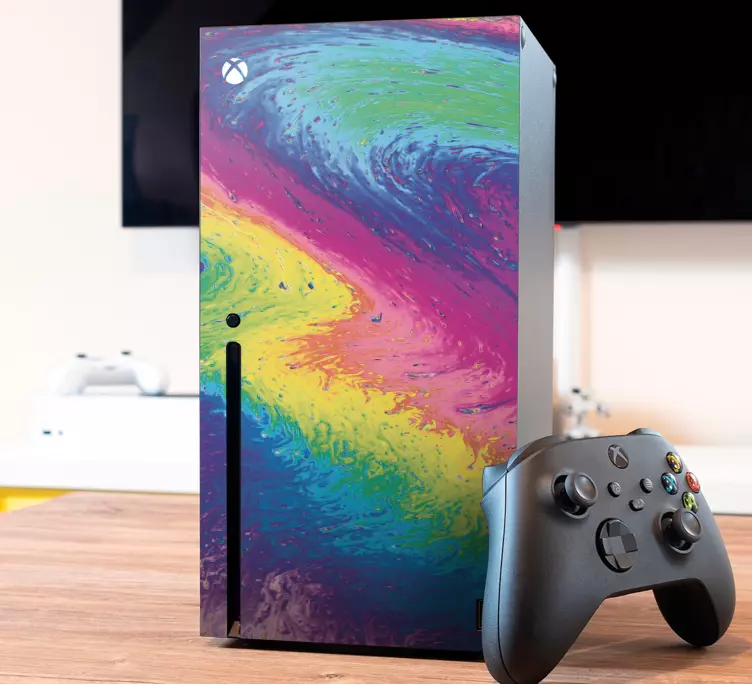 Marble rainbow xbox vinyl skin - TenStickers