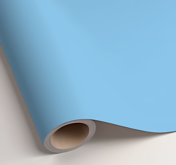 Matte Sky Blue plain sticker - TenStickers