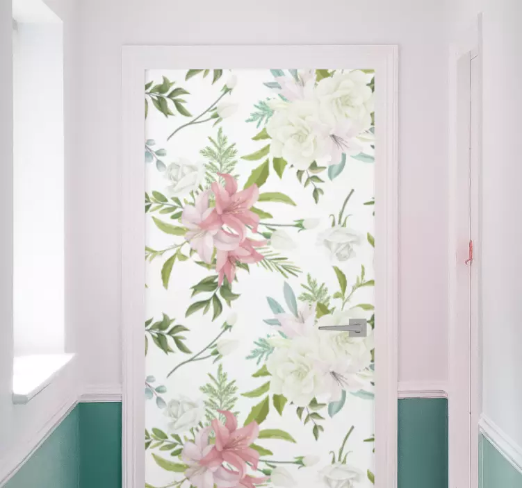 Minimalistic realistic garden door decal - TenStickers