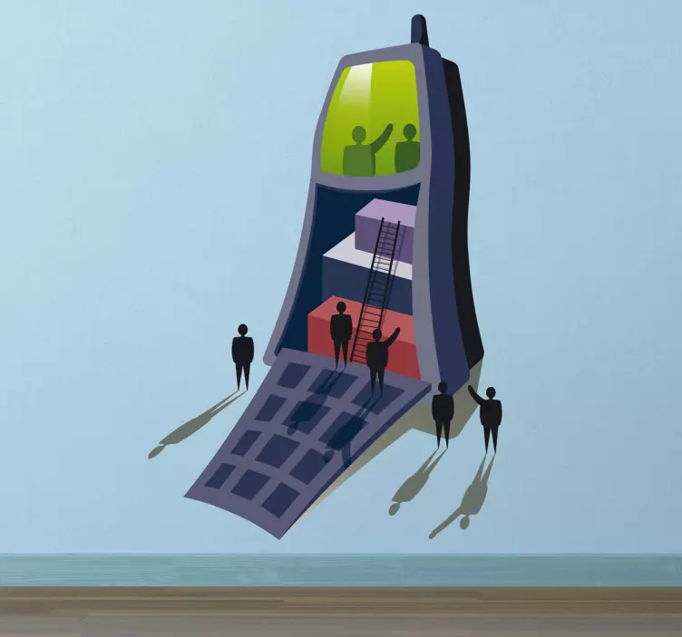 Mobile Business Wall Sticker - TenStickers