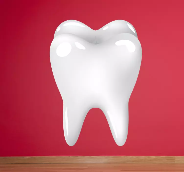 White Molar Tooth wall sticker - TenStickers