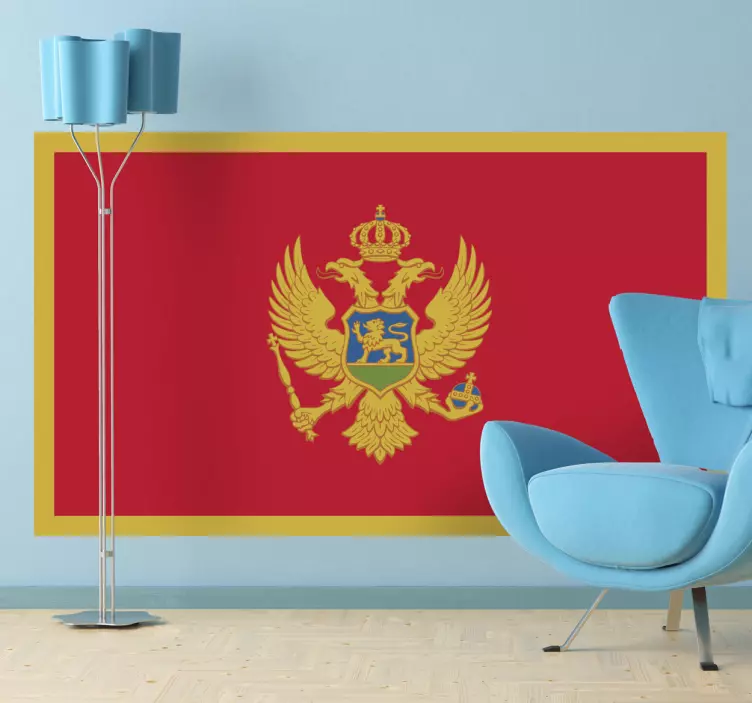 Montenegro Flag Sticker - TenStickers