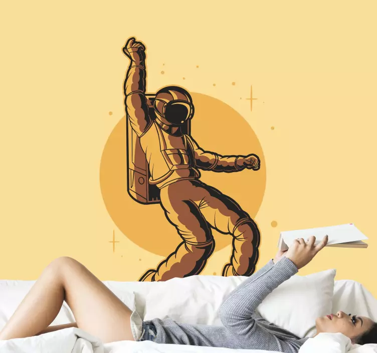 Moon dance vintage stickers - TenStickers