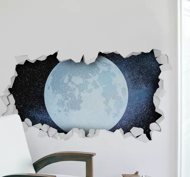 Moon in your room wall sticker - TenStickers