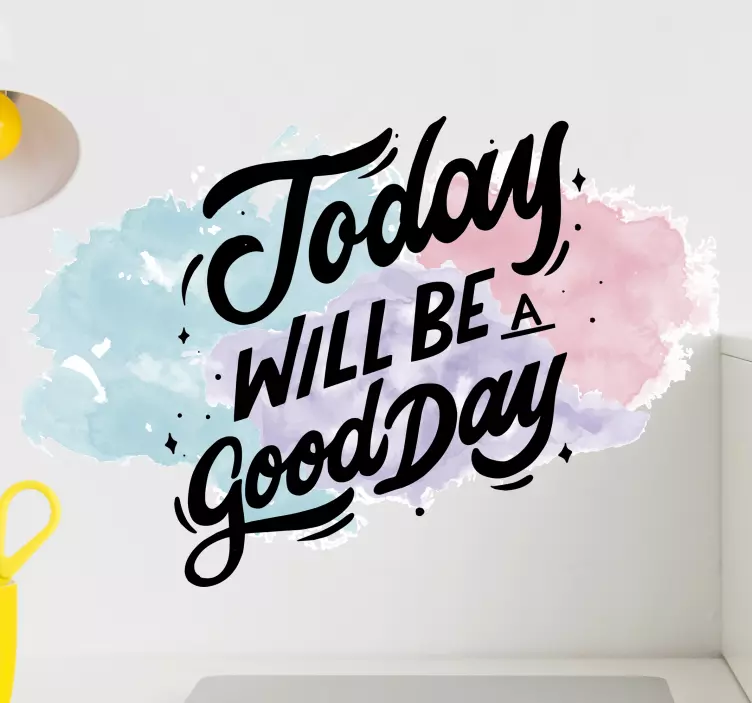 Motivations watercolour quote laptop skins - TenStickers