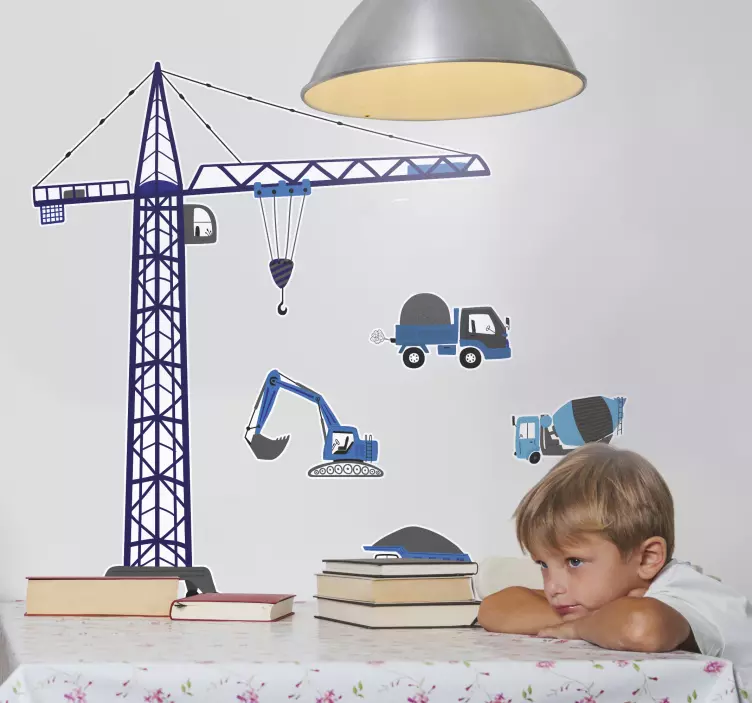 Multi tractors toy sticker - TenStickers