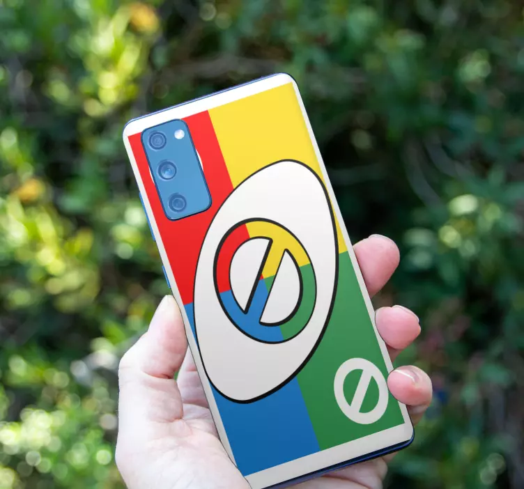 UNO card with four parts Samsung stickers - TenStickers