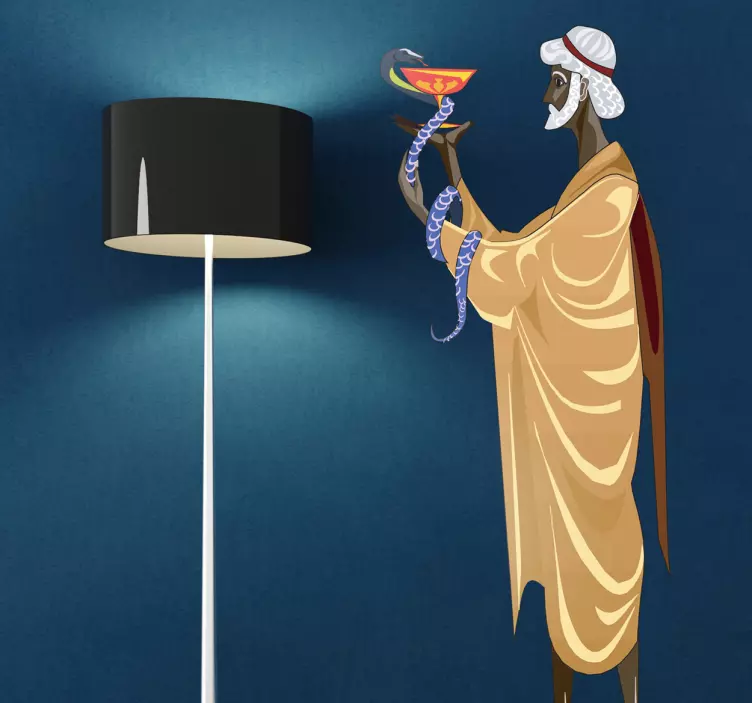 Mythology Asclepius Sticker - TenStickers