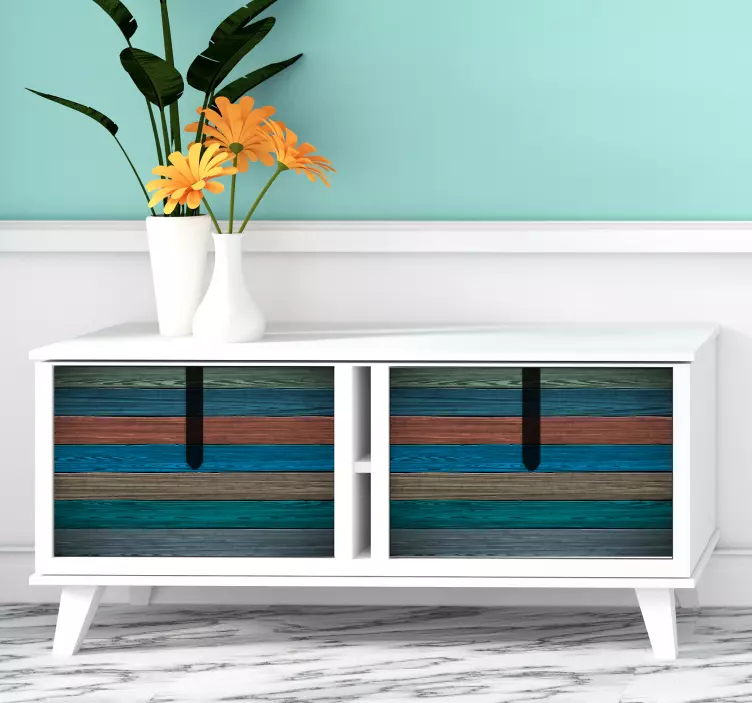 Natural wood texture furniture sticker - TenStickers