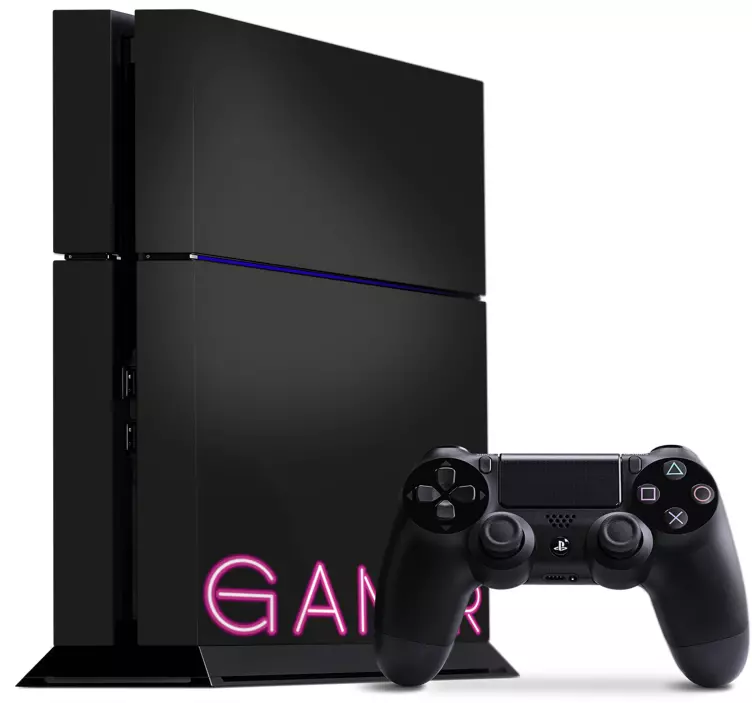 neon design gamer PS4 stickers - TenStickers