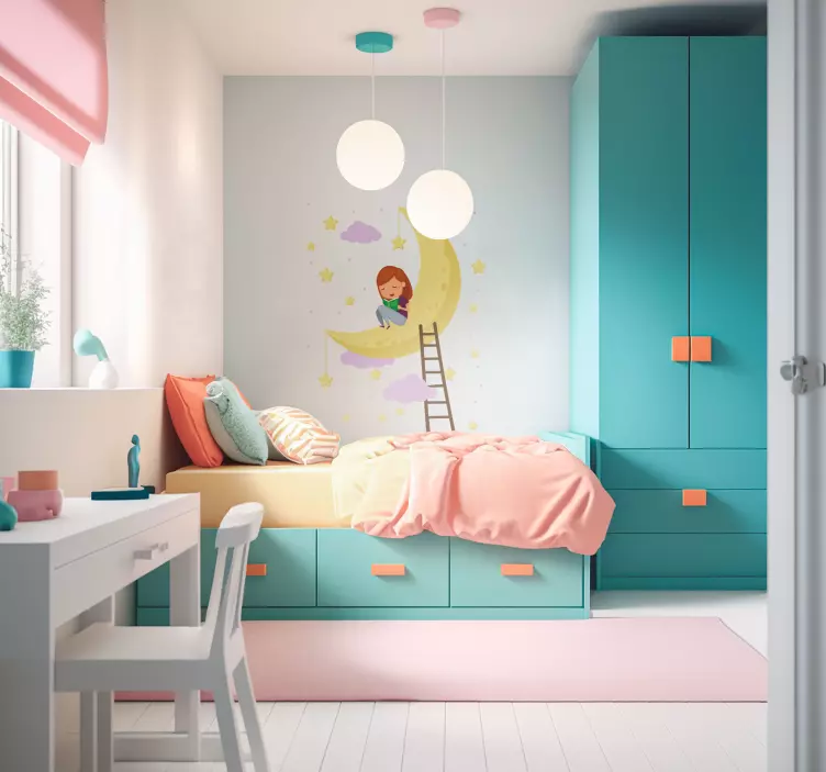 Night Sky Decorative Wall Sticker - TenStickers