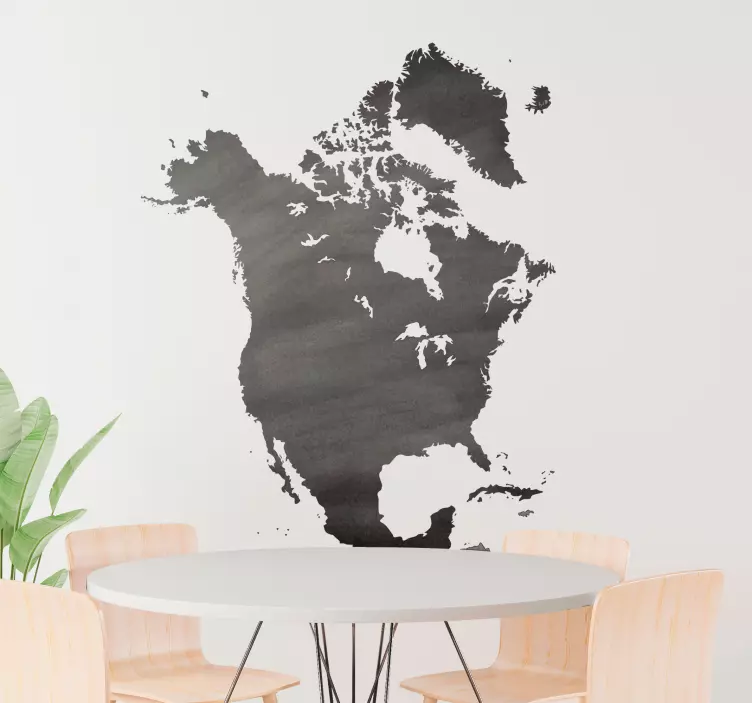 North America write on sticker - TenStickers