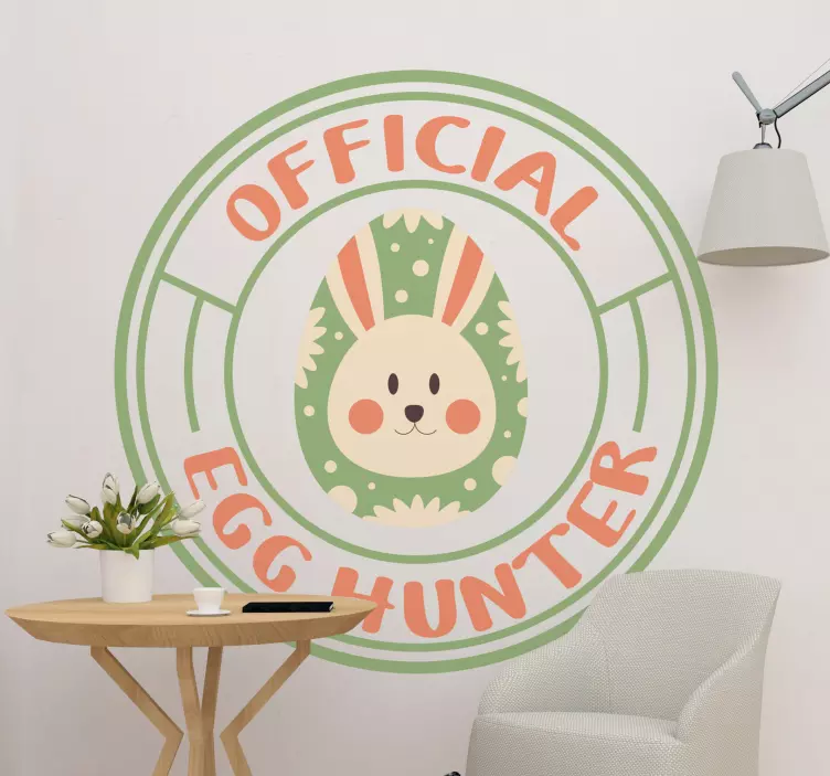 Official Egg hunter  wall sticker - TenStickers