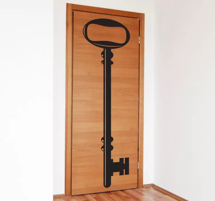 Old Lock Key Door Sticker - TenStickers