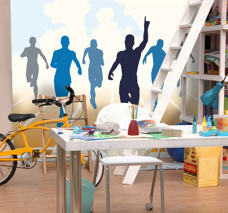 Olympic Race Wall Sticker - TenStickers