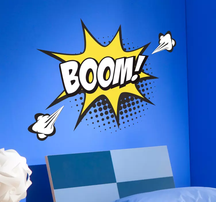 Onomatopoeia pop cartoon sticker - TenStickers