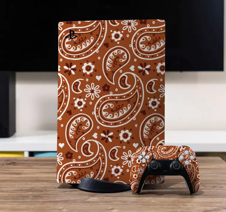 Orange bandana PlayStation decal - TenStickers