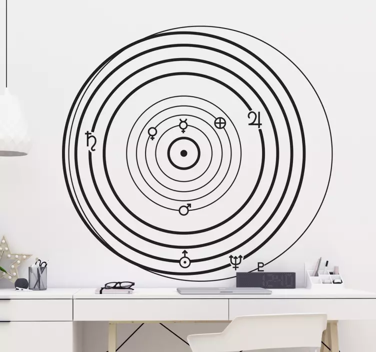 Orbital Diagram science stickers - TenStickers