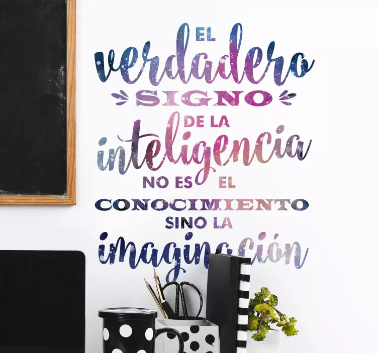 Overcoming and knowledge motivational sticker - TenStickers