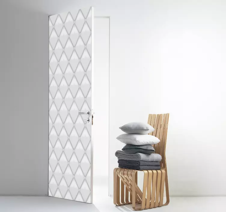 padded door vinyl sticker - TenStickers