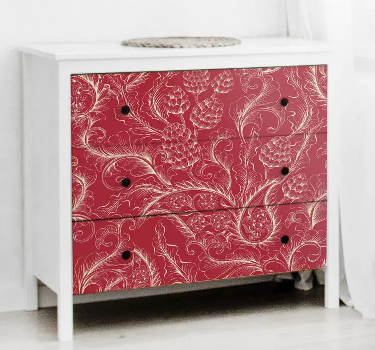 Paisley Illustration furniture sticker - TenStickers