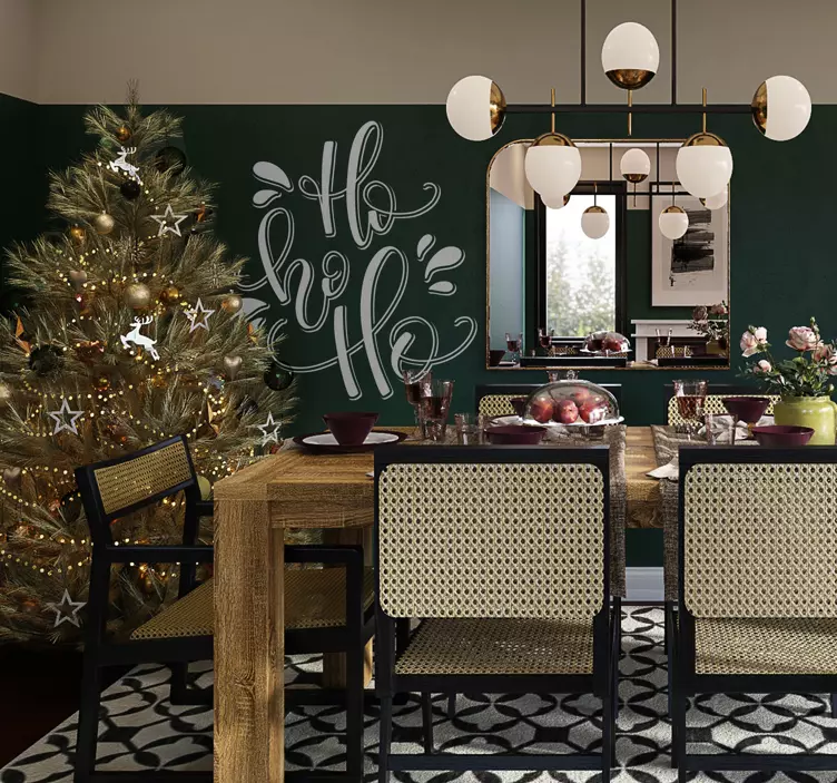 HoHoHo Christmas santa sticker - TenStickers