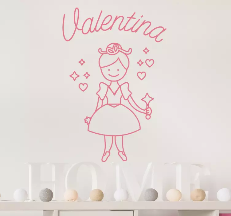 Personalised Magical Fairy Wall Sticker - TenStickers