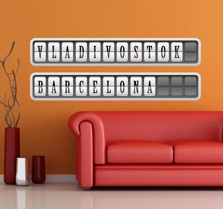 Personalised Station Letters Sticker - TenStickers