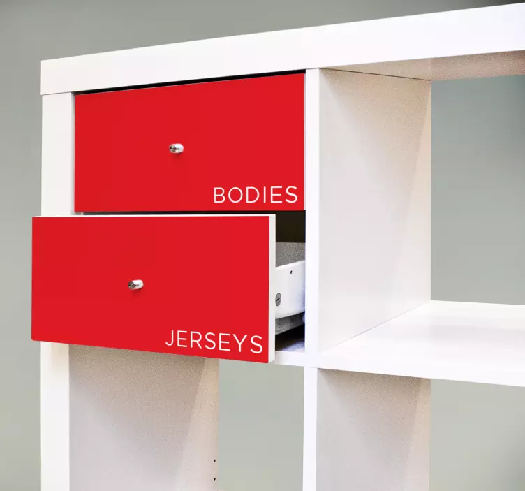 Personalized Kallax Draw Labels Stickers - TenStickers