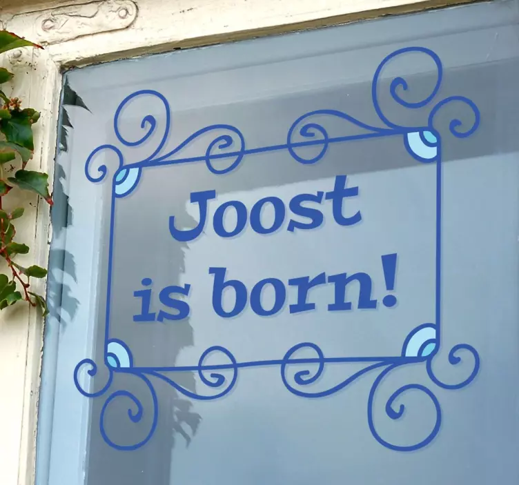 Personalized Name Window Sticker - TenStickers