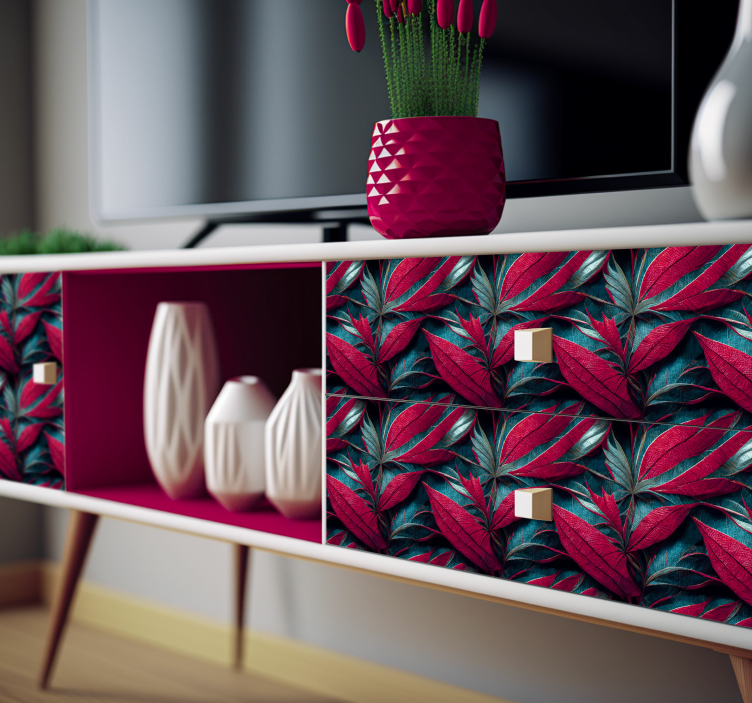 Piles of Tropical Leaves furniture decal  3600 - TenStickers