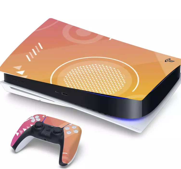 Play symbols in multiple colors PS5 sticker - TenStickers