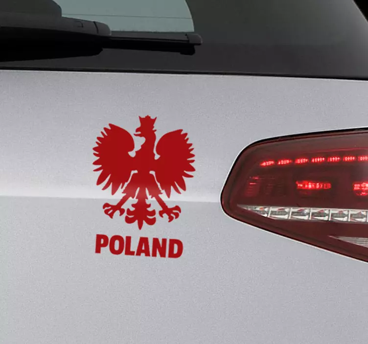 Poland coat of arms  Car Sticker - TenStickers