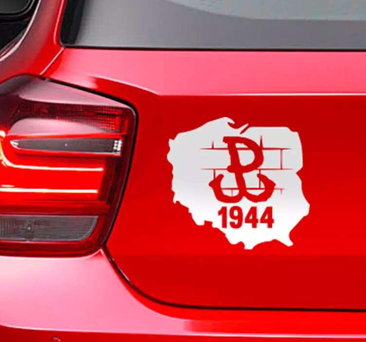 Poland Patriotic Car Sticker - TenStickers