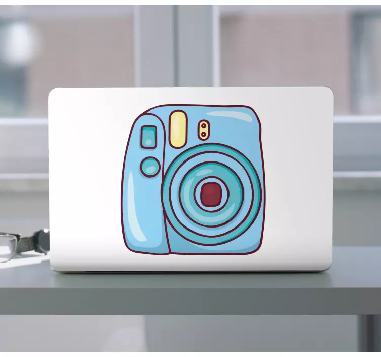 Polaroid camera small laptop skins - TenStickers