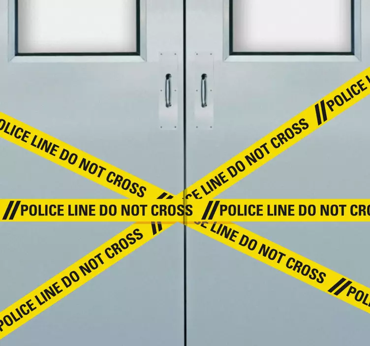 Police Line Do Not Cross Sticker - TenStickers