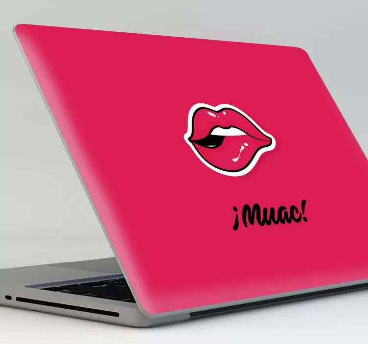 Pop art lips laptop sticker - TenStickers
