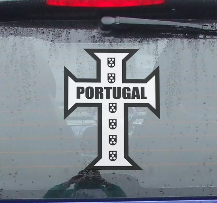 Portuguese cross  Car Sticker - TenStickers