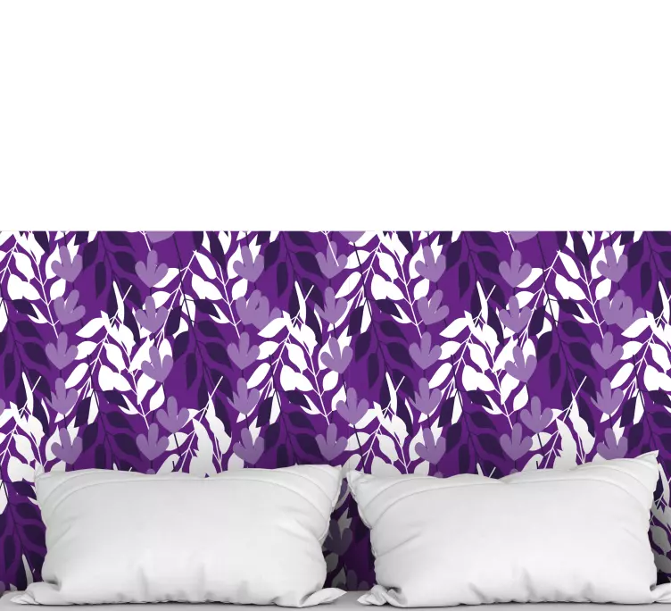 Print on a purple background sticker - TenStickers