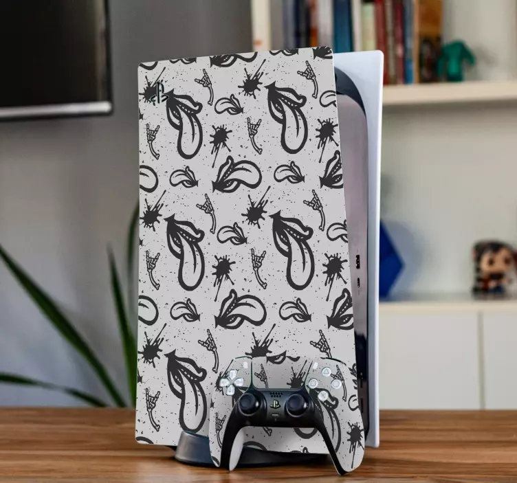 Ps5 skin expressive patterned cover - TenStickers