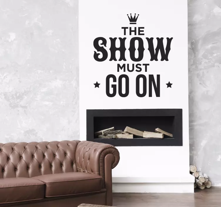 Queen typographic message lyric wall sticker - TenStickers