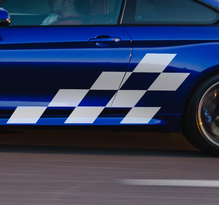 Racing picture Car Sticker - TenStickers