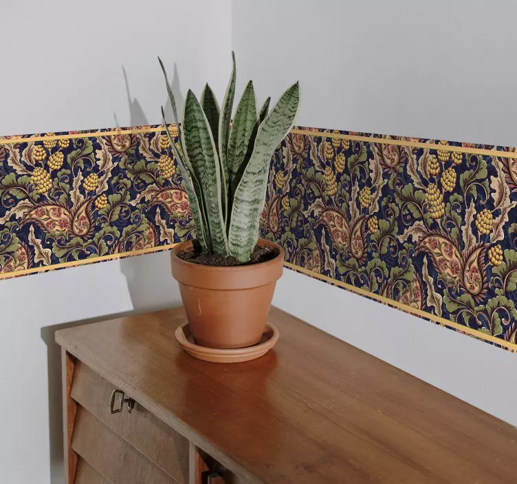 Realistic Paisley Illustration  border sticker - TenStickers