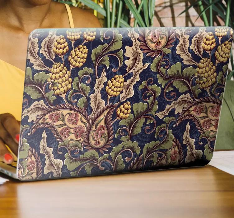 Realistic Paisley Illustration  laptop sticker - TenStickers