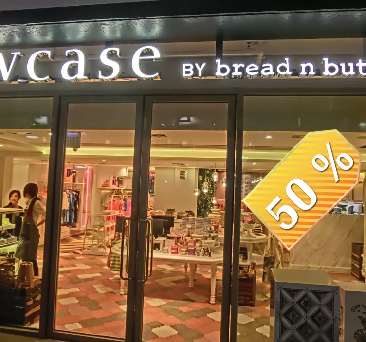 Rectangular Grated Yellow Label Sticker - TenStickers