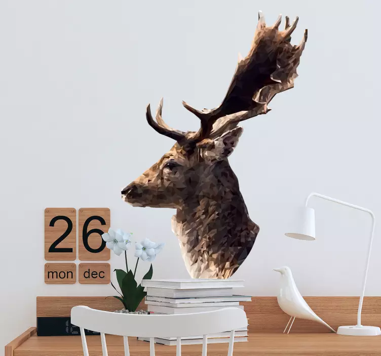 Reindeer Side View Wild Animal Decal - TenStickers