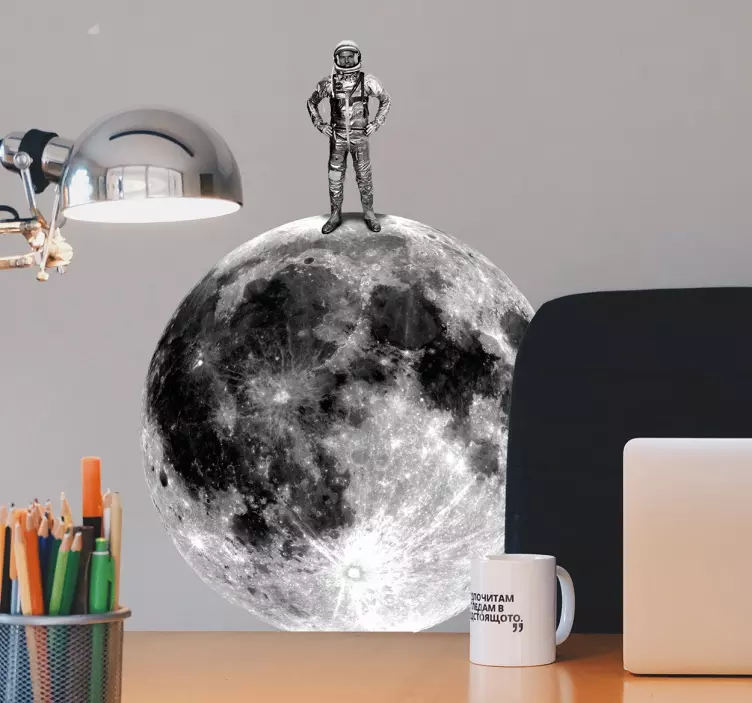 Retro astronaut space  science sticker - TenStickers