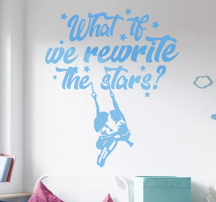 Rewrite the stars cinema wall sticker - TenStickers