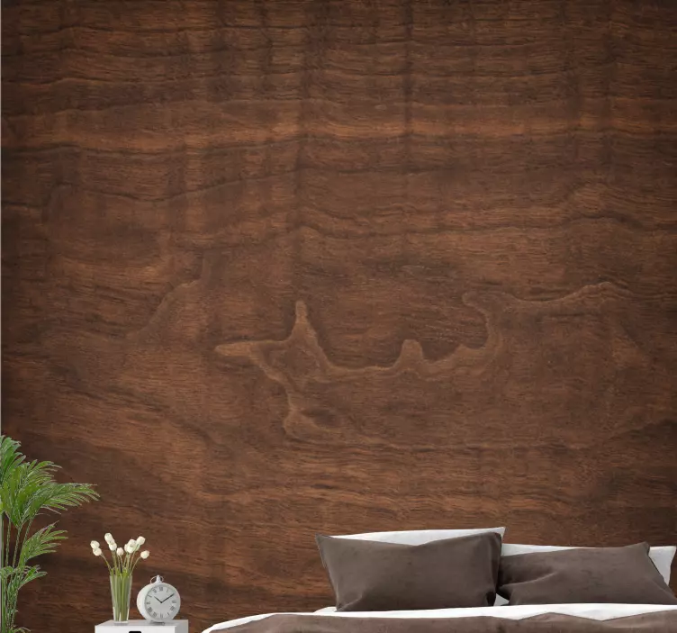 Rich wood texture bedroom wall sticker - TenStickers