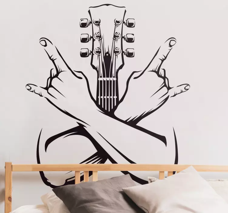 Rock Finger Sign heavy metal sticker - TenStickers